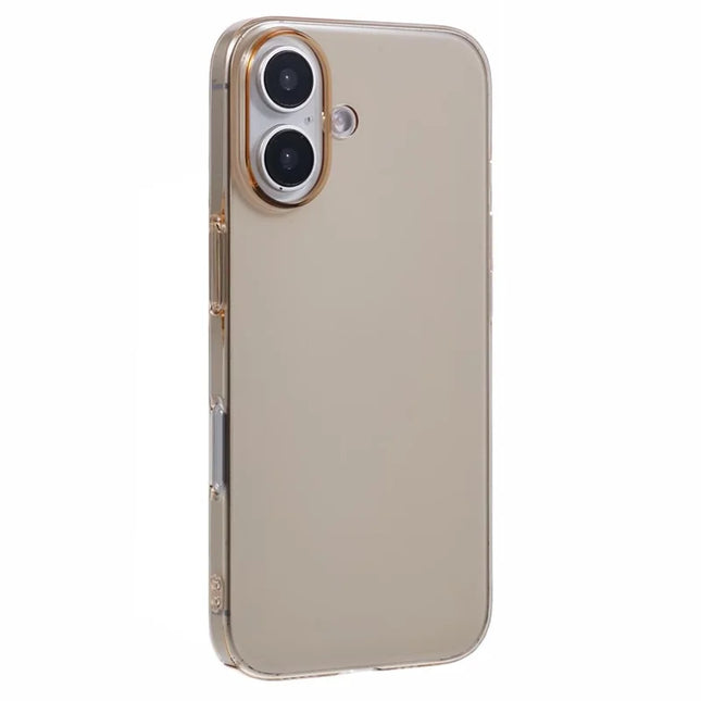 X-LEVEL For iPhone 16 Plus Case Hard PC Slim Fit Thin Phone Cover  - Titanium Gold