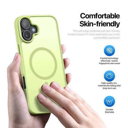 DUX DUCIS Yind Series For iPhone 16 Plus Case Compatible with MagSafe PC+TPU Matte Phone Cover