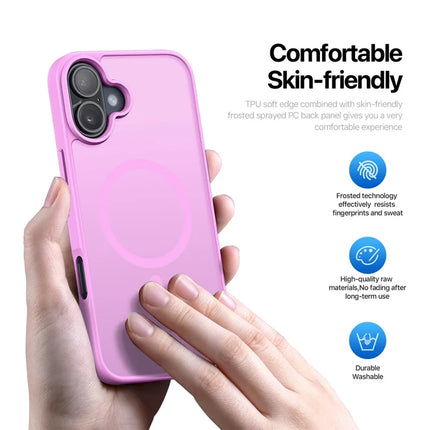 DUX DUCIS Yind Series For iPhone 16 Plus Case Compatible with MagSafe PC+TPU Matte Phone Cover
