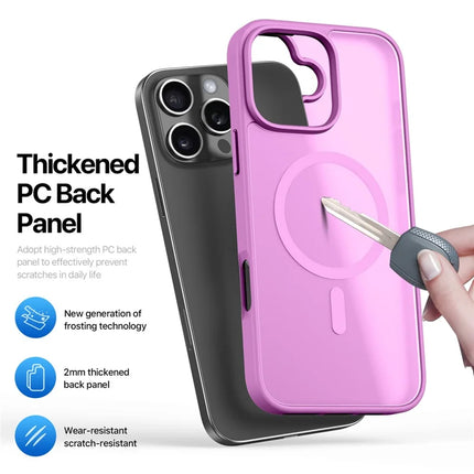 DUX DUCIS Yind Series For iPhone 16 Pro Magnetic Case Airbag Corners PC+TPU Matte Phone Cover