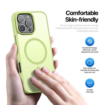DUX DUCIS Yind Series For iPhone 16 Pro Max Magnetic Case TPU Frame Matte PC Back Phone Cover