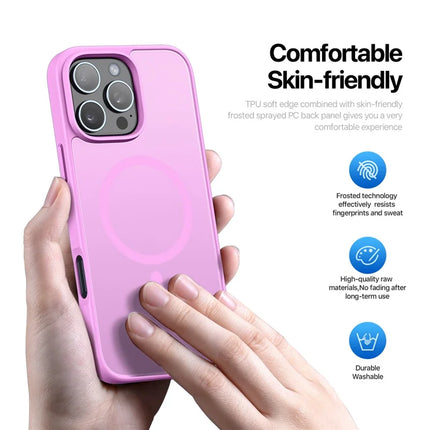 DUX DUCIS Yind Series For iPhone 16 Pro Max Magnetic Case TPU Frame Matte PC Back Phone Cover