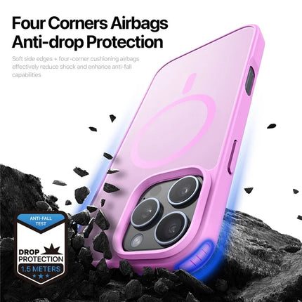 DUX DUCIS Yind Series For iPhone 16 Pro Max Magnetic Case TPU Frame Matte PC Back Phone Cover