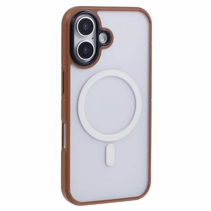X-LEVEL For iPhone 16 Plus Case Compatible with MagSafe PC+TPU Matte Phone Cover - Titanium Gold