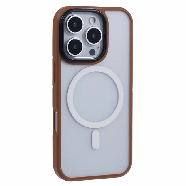X-LEVEL For iPhone 16 Pro Max Case Compatible with MagSafe PC+TPU Matte Phone Cover - Titanium Gold