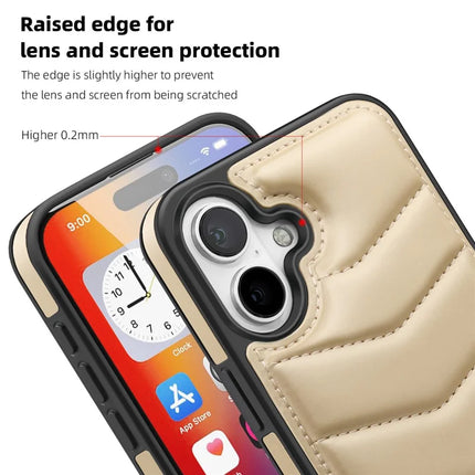 For iPhone 16 Plus Case Compatible with MagSafe RFID Blocking Card Slot Leather Back Cover