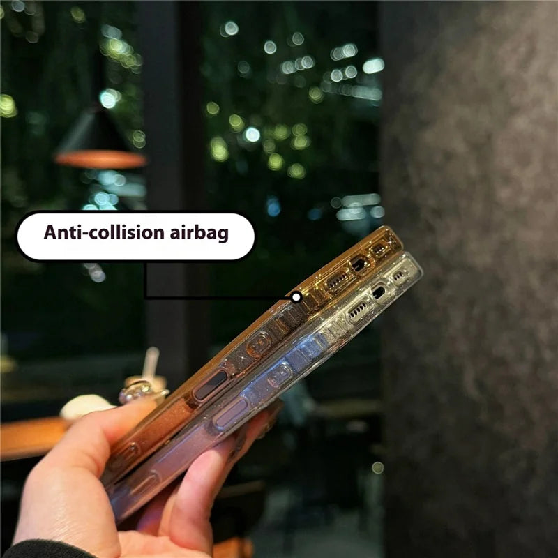 ShopCaseCart Slim Lightweight iPhone 16 Pro Protective cover IMD Sparkle Sequin PC+TPU Impact-resistant Phone Guard