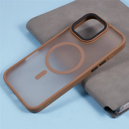 For iPhone 16 Pro Max Case Compatible with MagSafe Skin-Touch Matte Anti-Drop TPU+PC Phone Cover