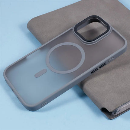For iPhone 16 Pro Max Case Compatible with MagSafe Skin-Touch Matte Anti-Drop TPU+PC Phone Cover