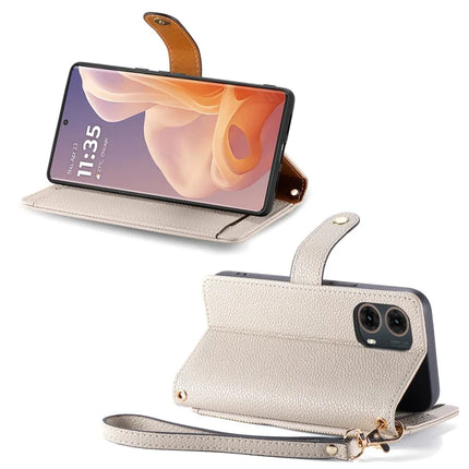 For Motorola Moto G85 5G / S50 Neo 5G Case RFID Blocking Zipper Pocket Leather Wallet Phone Cover