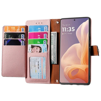 For Motorola Moto G85 5G / S50 Neo 5G Case RFID Blocking Zipper Pocket Leather Wallet Phone Cover