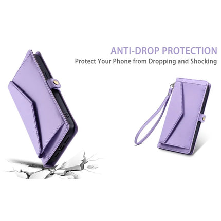 For Motorola Edge 50 Neo 5G / Moto S50 5G / Thinkphone 25 5G Leather Case with Wrist Strap Wallet Stand Phone Cover