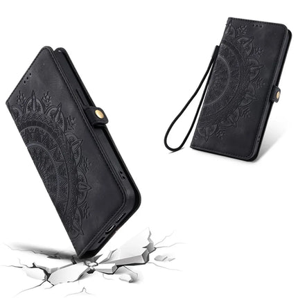 Style 016 For Motorola Edge 50 Neo 5G / Moto S50 5G / Thinkphone 25 5G Case Skin Feel Totem Imprinted Wallet Leather Phone Cover
