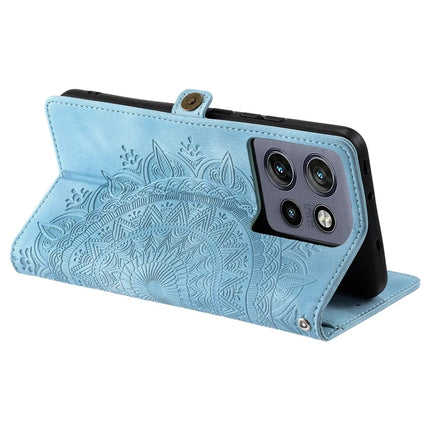 Style 016 For Motorola Edge 50 Neo 5G / Moto S50 5G / Thinkphone 25 5G Case Skin Feel Totem Imprinted Wallet Leather Phone Cover