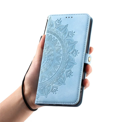 Style 016 For Motorola Edge 50 Neo 5G / Moto S50 5G / Thinkphone 25 5G Case Skin Feel Totem Imprinted Wallet Leather Phone Cover