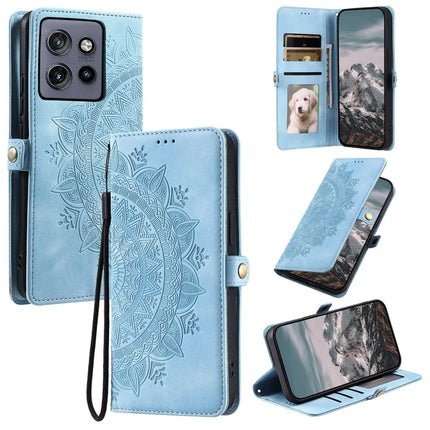 Style 016 For Motorola Edge 50 Neo 5G / Moto S50 5G / Thinkphone 25 5G Case Skin Feel Totem Imprinted Wallet Leather Phone Cover