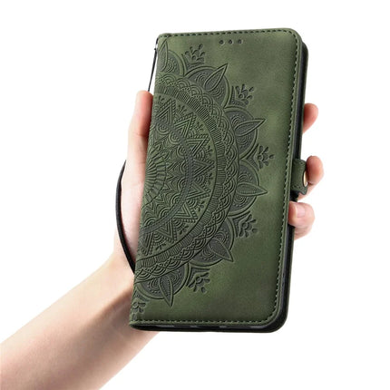 Style 016 For Motorola Edge 50 Neo 5G / Moto S50 5G / Thinkphone 25 5G Case Skin Feel Totem Imprinted Wallet Leather Phone Cover