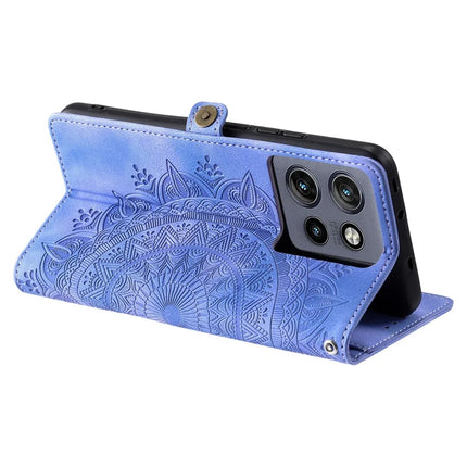 Style 016 For Motorola Edge 50 Neo 5G / Moto S50 5G / Thinkphone 25 5G Case Skin Feel Totem Imprinted Wallet Leather Phone Cover