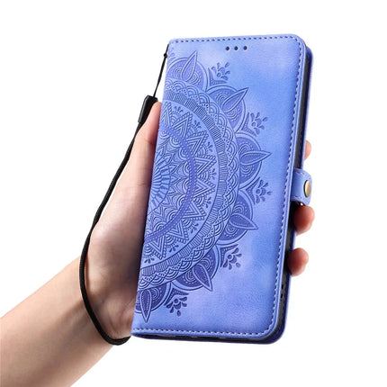 Style 016 For Motorola Edge 50 Neo 5G / Moto S50 5G / Thinkphone 25 5G Case Skin Feel Totem Imprinted Wallet Leather Phone Cover