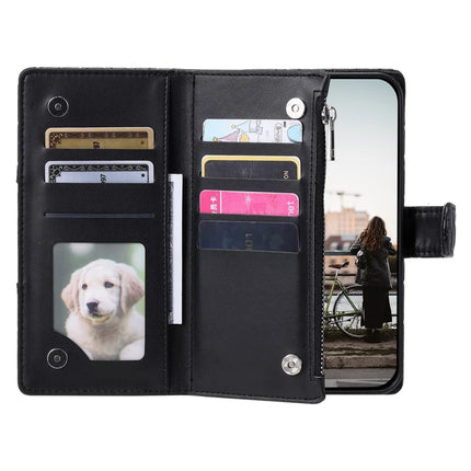 Style 012 for Motorola Edge 50 Neo 5G / Moto S50 5G / Thinkphone 25 5G Case Zipper Pocket Glitter Leather Phone Cover