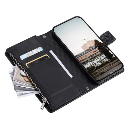Style 012 for Motorola Edge 50 Neo 5G / Moto S50 5G / Thinkphone 25 5G Case Zipper Pocket Glitter Leather Phone Cover