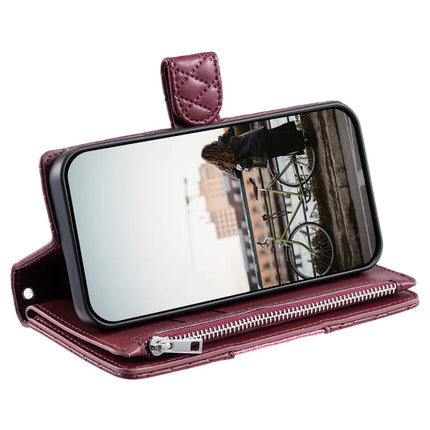 Style 012 for Motorola Edge 50 Neo 5G / Moto S50 5G / Thinkphone 25 5G Case Zipper Pocket Glitter Leather Phone Cover