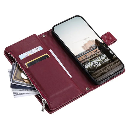 Style 012 for Motorola Edge 50 Neo 5G / Moto S50 5G / Thinkphone 25 5G Case Zipper Pocket Glitter Leather Phone Cover