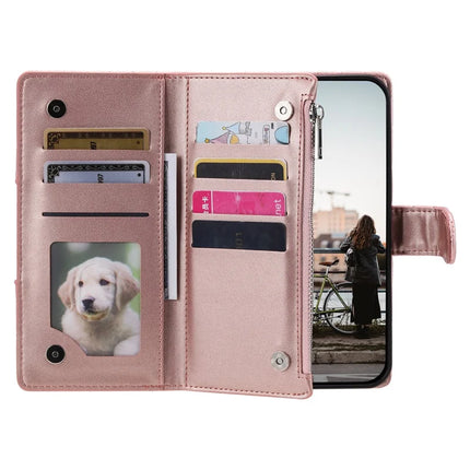 Style 012 for Motorola Edge 50 Neo 5G / Moto S50 5G / Thinkphone 25 5G Case Zipper Pocket Glitter Leather Phone Cover