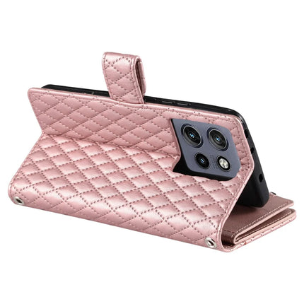 Style 012 for Motorola Edge 50 Neo 5G / Moto S50 5G / Thinkphone 25 5G Case Zipper Pocket Glitter Leather Phone Cover