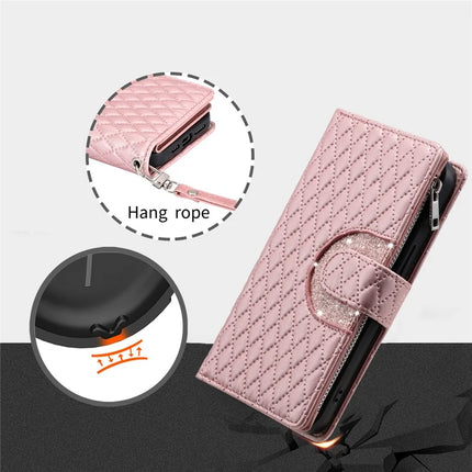 Style 012 for Motorola Edge 50 Neo 5G / Moto S50 5G / Thinkphone 25 5G Case Zipper Pocket Glitter Leather Phone Cover