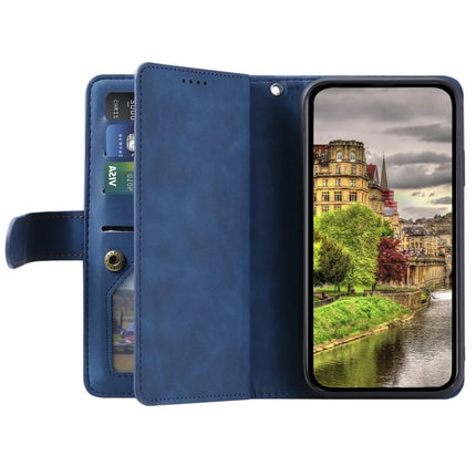 For Motorola Edge 50 Neo 5G / Moto S50 5G / Thinkphone 25 5G Case PU Leather Phone Cover with Zipper Wallet 9 Card Slots