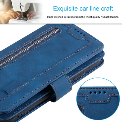 For Motorola Edge 50 Neo 5G / Moto S50 5G / Thinkphone 25 5G Case PU Leather Phone Cover with Zipper Wallet 9 Card Slots