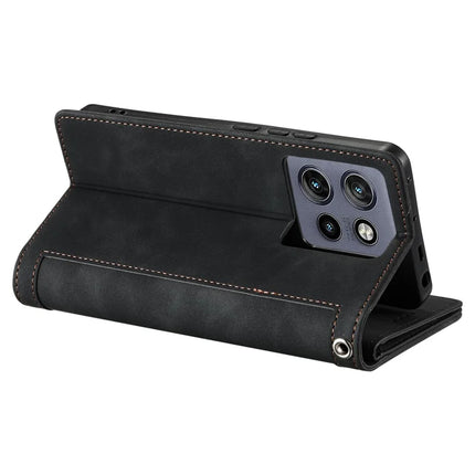 For Motorola Edge 50 Neo 5G / Moto S50 5G / Thinkphone 25 5G Case PU Leather Phone Cover with Zipper Wallet 9 Card Slots