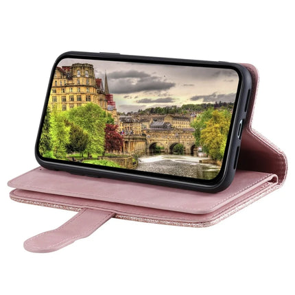 For Motorola Edge 50 Neo 5G / Moto S50 5G / Thinkphone 25 5G Case PU Leather Phone Cover with Zipper Wallet 9 Card Slots