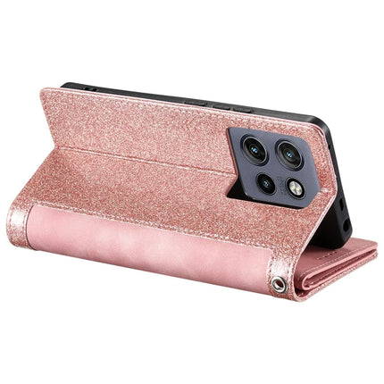 For Motorola Edge 50 Neo 5G / Moto S50 5G / Thinkphone 25 5G Case PU Leather Phone Cover with Zipper Wallet 9 Card Slots