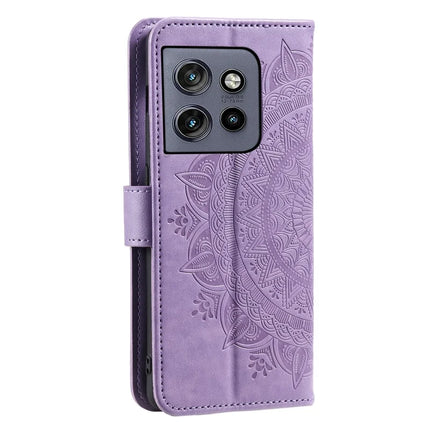For Motorola Edge 50 Neo 5G / Moto S50 5G / Thinkphone 25 5G Case Imprinted Totem PU Leather Wallet Stand Phone Cover