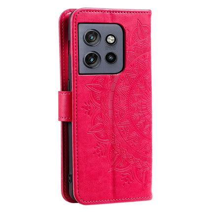 For Motorola Edge 50 Neo 5G / Moto S50 5G / Thinkphone 25 5G Case Imprinted Totem PU Leather Wallet Stand Phone Cover