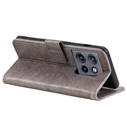 For Motorola Edge 50 Neo 5G / Moto S50 5G / Thinkphone 25 5G Case Imprinted Totem PU Leather Wallet Stand Phone Cover