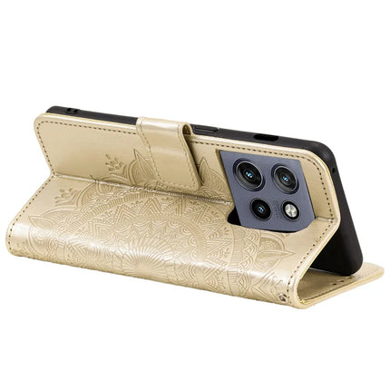 For Motorola Edge 50 Neo 5G / Moto S50 5G / Thinkphone 25 5G Case Imprinted Totem PU Leather Wallet Stand Phone Cover