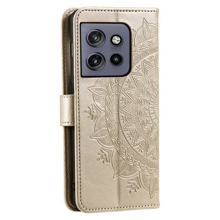 For Motorola Edge 50 Neo 5G / Moto S50 5G / Thinkphone 25 5G Case Imprinted Totem PU Leather Wallet Stand Phone Cover