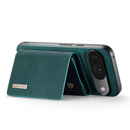 DG.MING M1 Series for Google Pixel 9 Pro / Pixel 9 Case Kickstand PU Phone Cover with Detachable Wallet