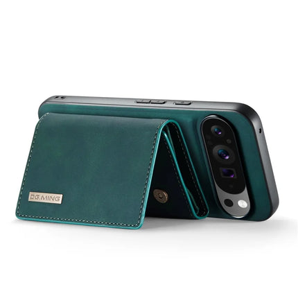 DG.MING M1 Series for Google Pixel 9 Pro XL Case Kickstand PU Phone Cover with Detachable Wallet