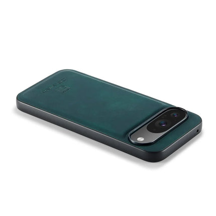 DG.MING For Google Pixel 9 Pro / Pixel 9 Case PU Leather Covered PC+TPU Hybrid Phone Shell