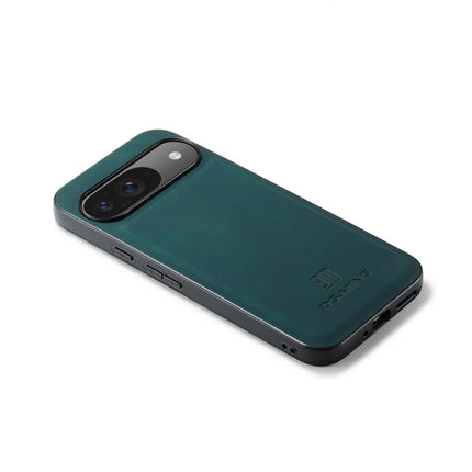 DG.MING For Google Pixel 9 Pro / Pixel 9 Case PU Leather Covered PC+TPU Hybrid Phone Shell