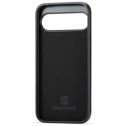 DG.MING For Google Pixel 9 Pro / Pixel 9 Case PU Leather Covered PC+TPU Hybrid Phone Shell