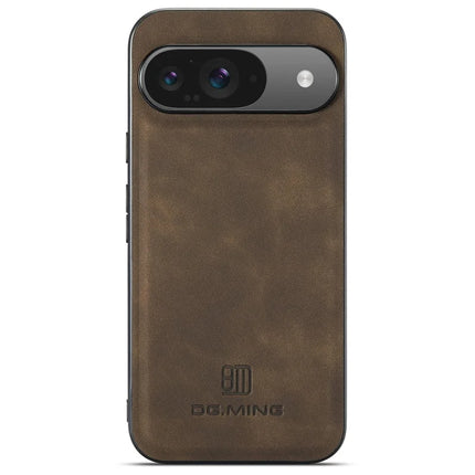 DG.MING For Google Pixel 9 Pro / Pixel 9 Case PU Leather Covered PC+TPU Hybrid Phone Shell