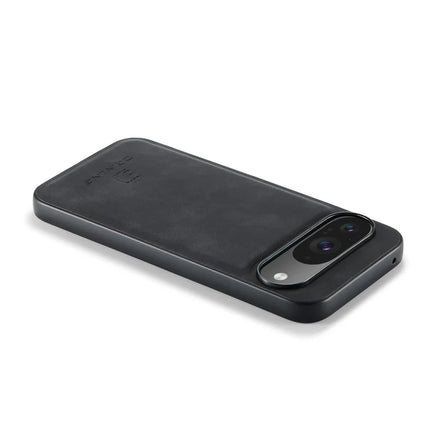 DG.MING For Google Pixel 9 Pro / Pixel 9 Case PU Leather Covered PC+TPU Hybrid Phone Shell