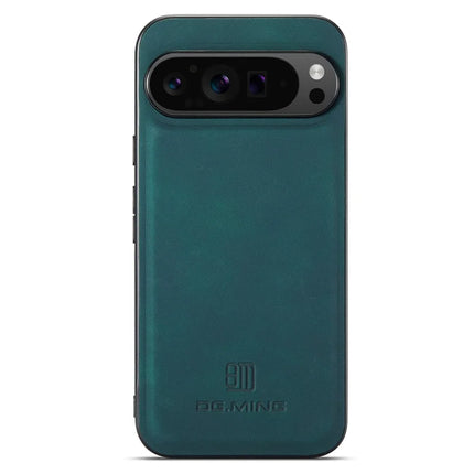 DG.MING For Google Pixel 9 Pro XL Case PU Leather Covered PC+TPU Hybrid Phone Shell