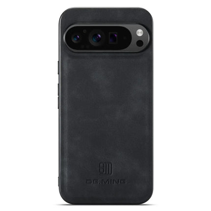 DG.MING For Google Pixel 9 Pro XL Case PU Leather Covered PC+TPU Hybrid Phone Shell