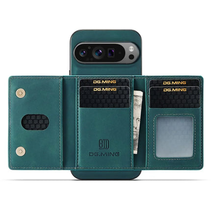 DG.MING M2 Series for Google Pixel 9 Pro XL Case PU+PC+TPU Phone Cover Detachable Wallet